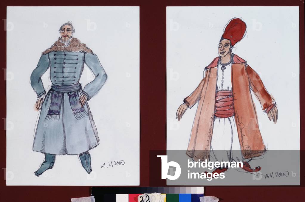Preparatory costumes for the ballet 