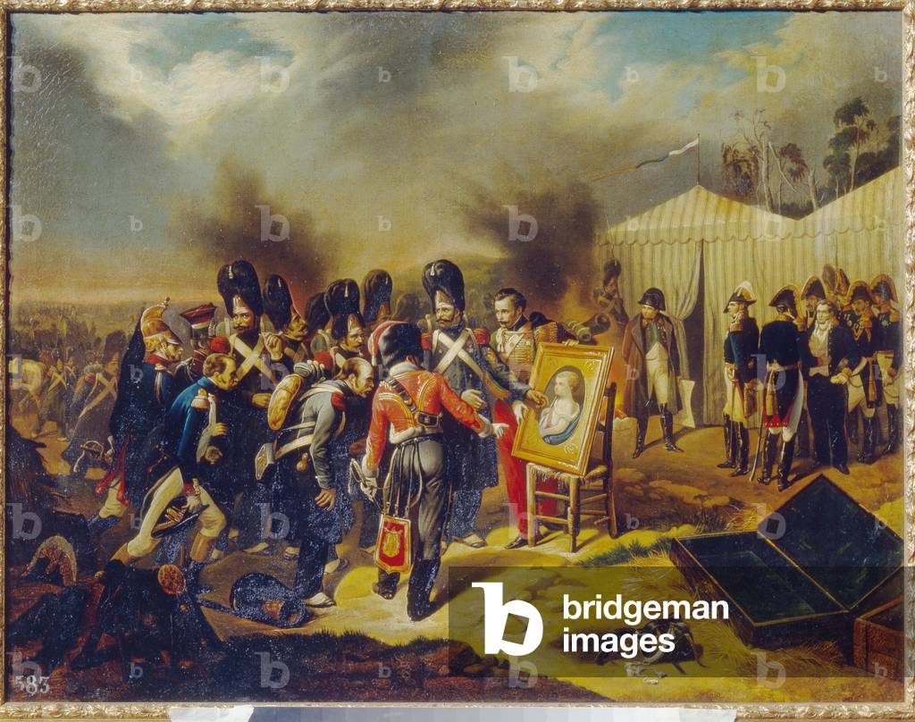 Napoleonian wars, Russian campaign (1812), 19th century (oil on paper)