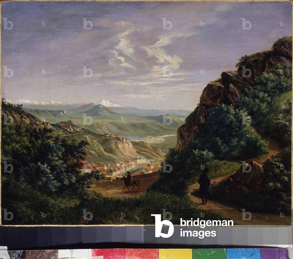 View Of Piatigorsk, Russia (View Of Pyatigorsk), 1837-1838 (oil on canvas)