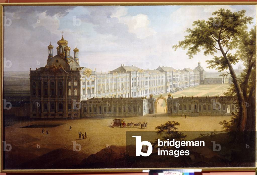The Grand Palais A Tsarkoye Selo (Russia), 1827 (oil on canvas)
