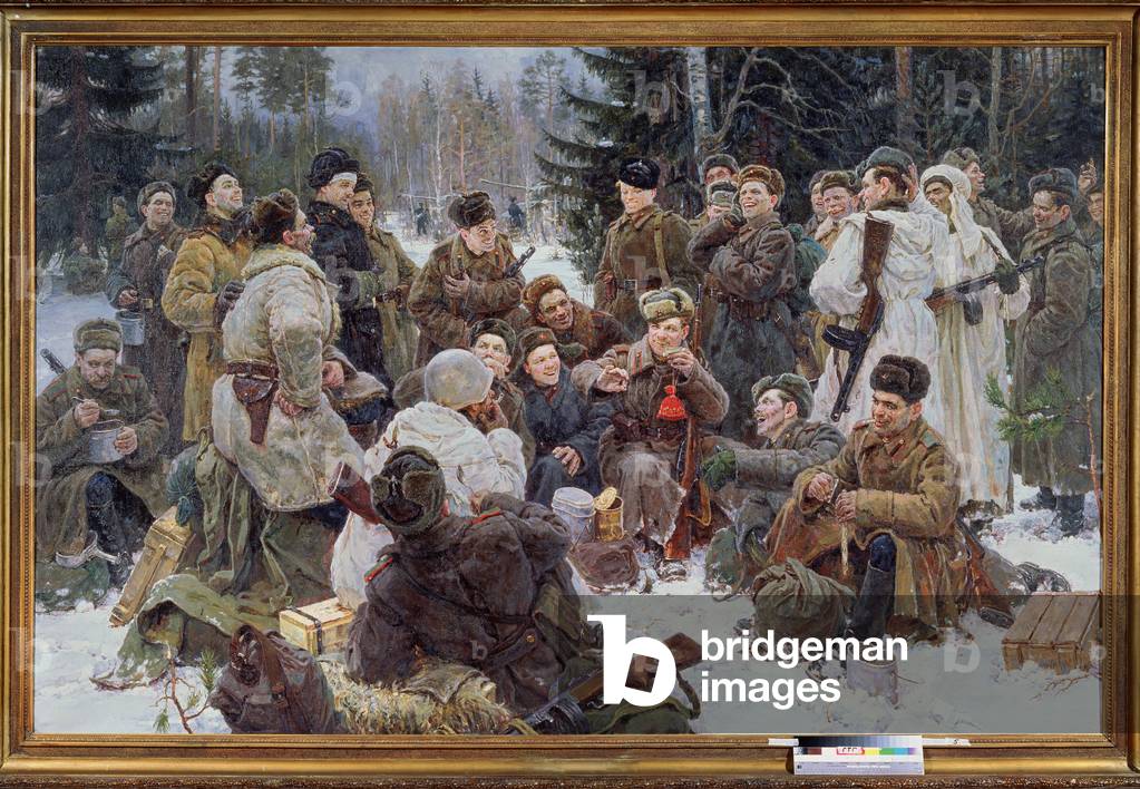 Rest after the battle, 1955 (oil on canvas)