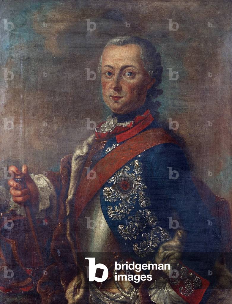 Portrait of Frederick II of PRUSSIA (1712-1786), 18th century (oil on canvas)