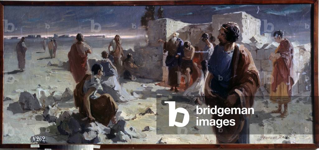 La sortie des catacombes (Coming out of the catacombs), 1903 (oil on canvas)