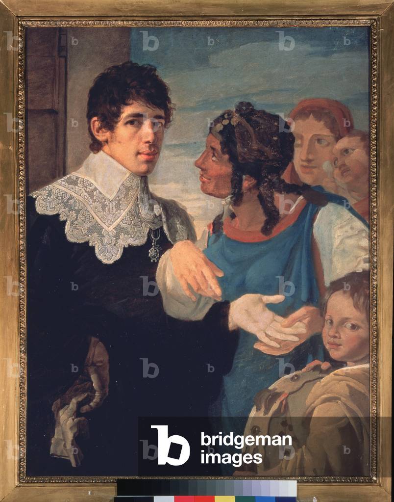 Chiromancy, self -portrait, 1805 (oil on canvas)