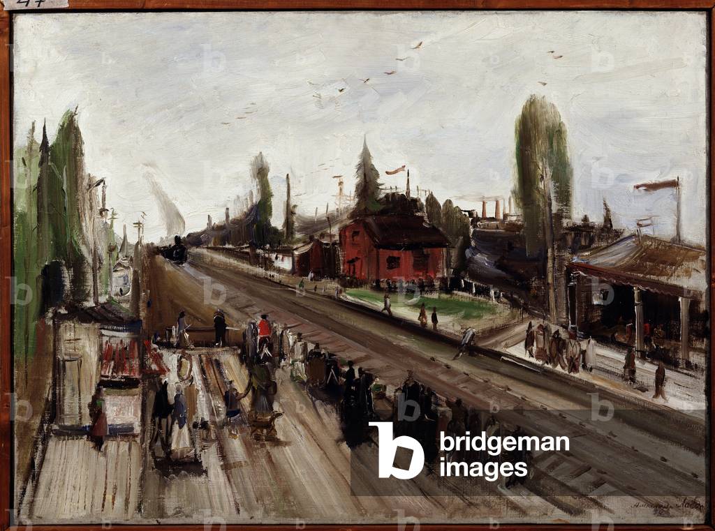 Le train de Moscou (Train from Moscow), 1932 (oil on canvas)