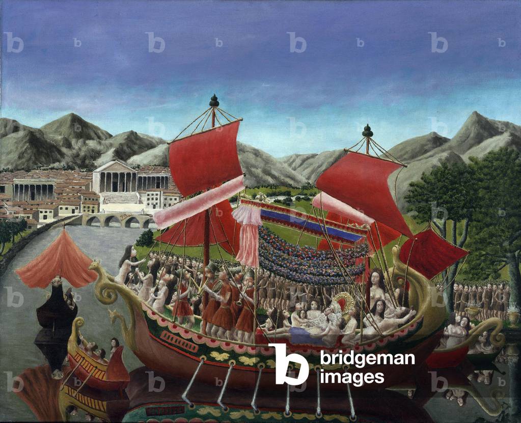 La barge de Cleopatre (La chiatta di Cleopatra), 1939 (olio su tela)