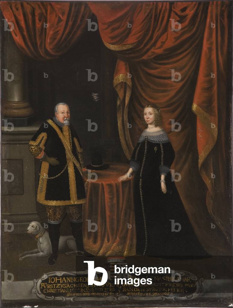 Jean Georges I of Saxony and Madeleine Sibylle de Prussia (oil on canvas)