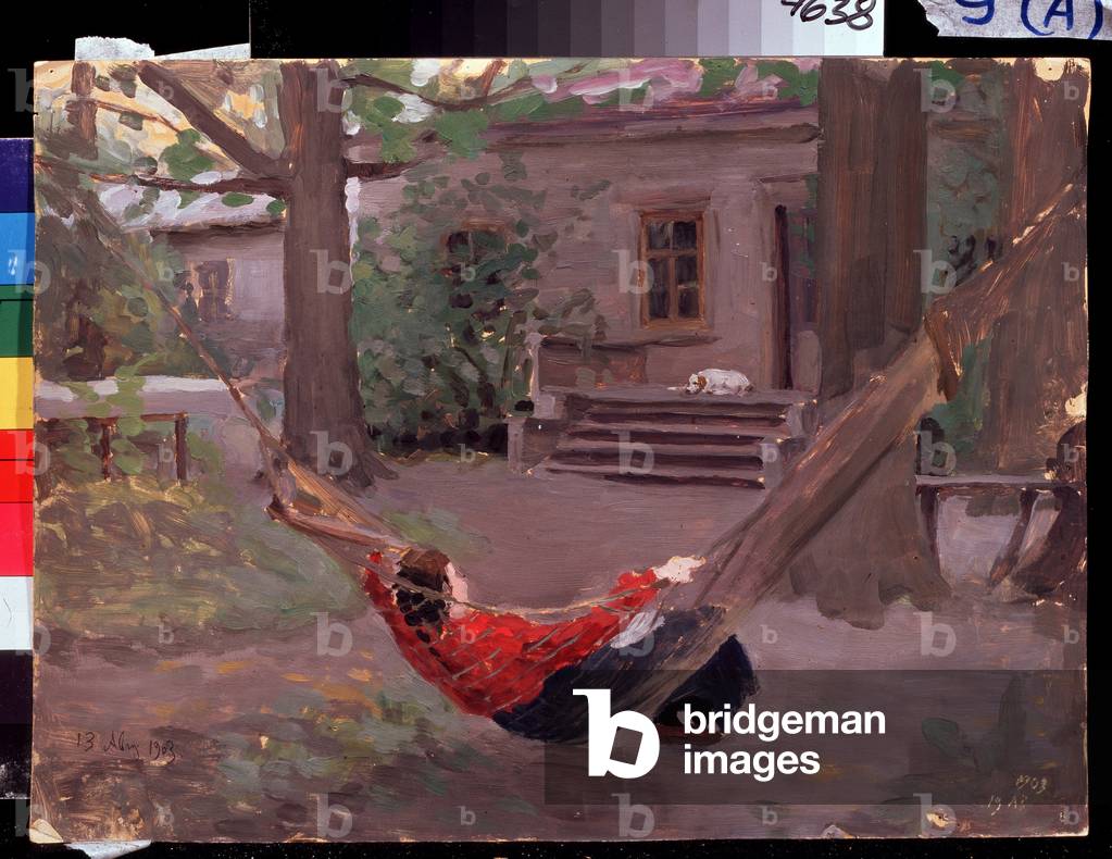 In The Hammock, 1903 (vernice)
