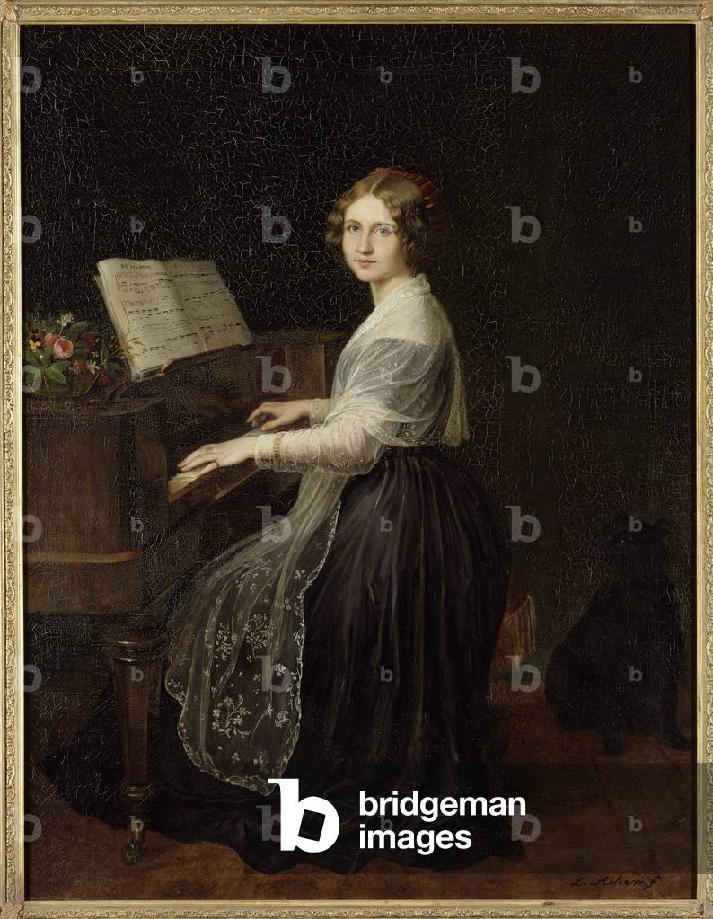 Portrait of the Soprano Jenny Lind (1820-1887), 1845 (oil on canvas)