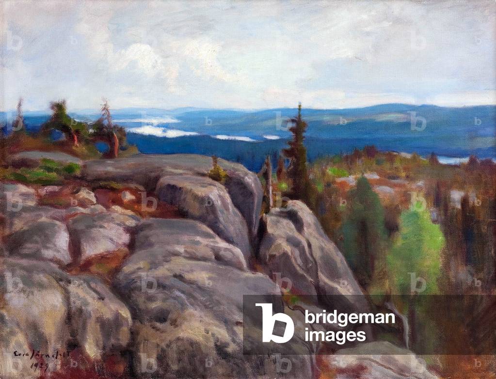 Landscape (Maisema Kolilta) - Koli landscape, 1929 (oil on canvas)