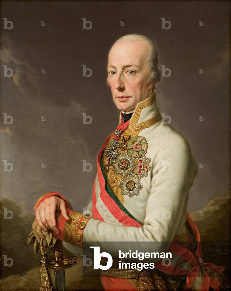 Ritratto dell'imperatore del Sacro Romano Impero Francesco II (1768-1835), 1815 (olio su tela)