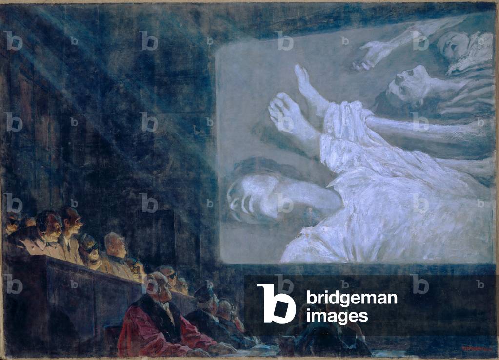 Image de Peinture représentant L'accusation lors du procès de Nuremberg 1945 par N. Kukryniksy (Kuprijanov