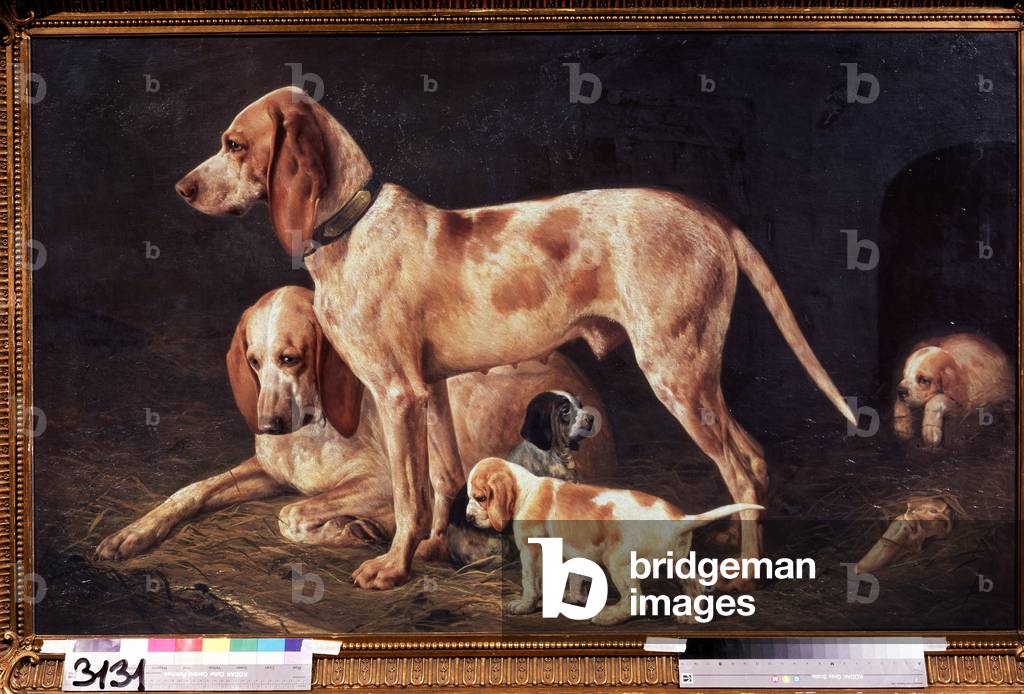 Image of Painting depicting Diana's Family 1881 by Kyrill Antonovitch Gorbunov
