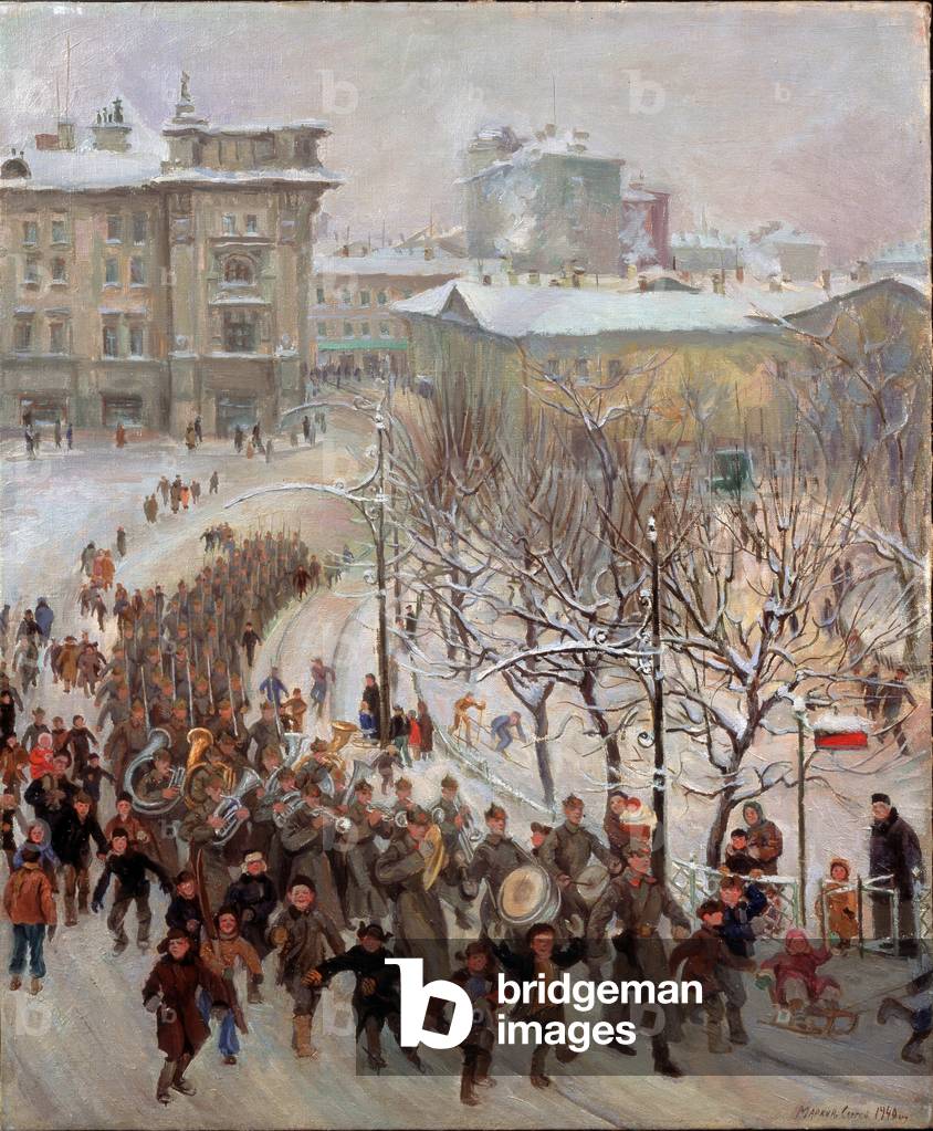 Die Männer der Roten Armee, 1940 (Öl auf Leinwand)