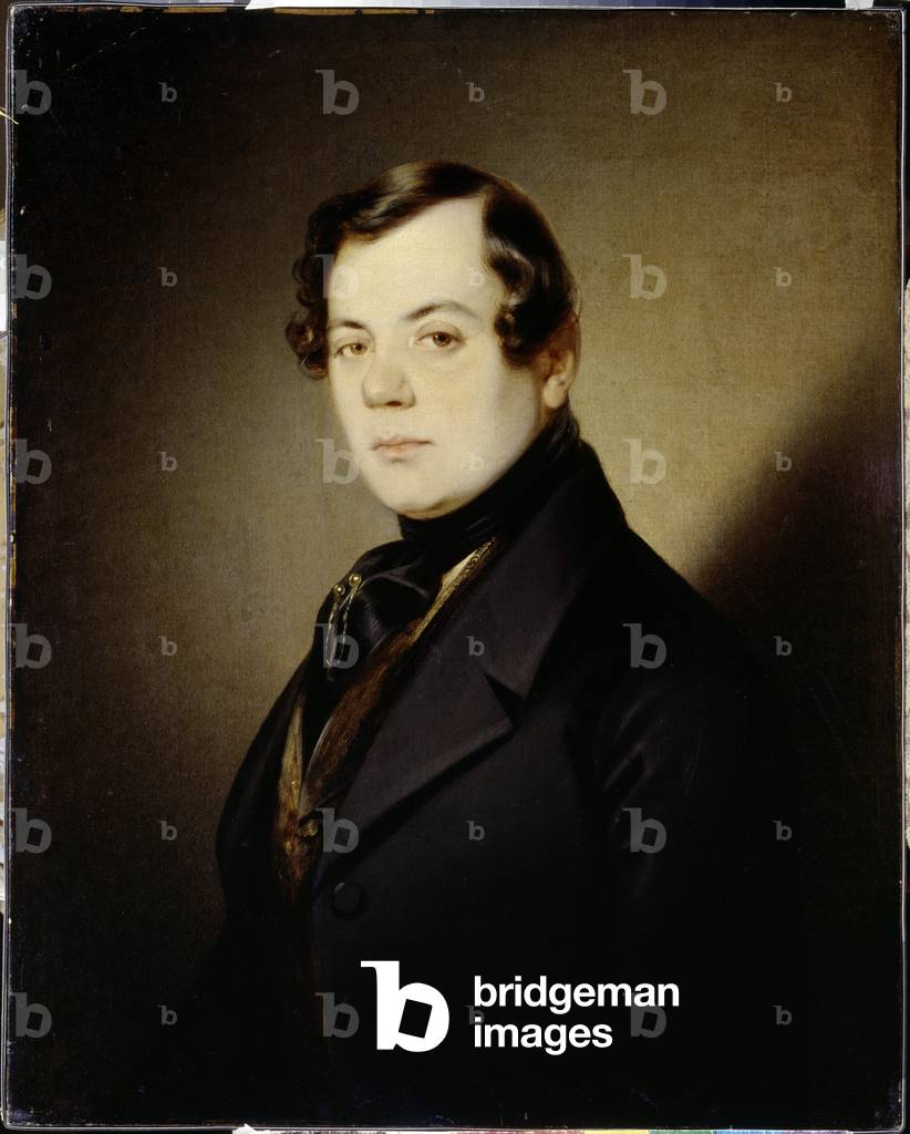 Portrait of the poet Vladimir Grigorievitch Benediktov (1807-1873), c.1840 (oil on canvas)