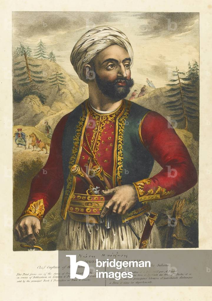 Kostas Botsaris, 1827 (litho)