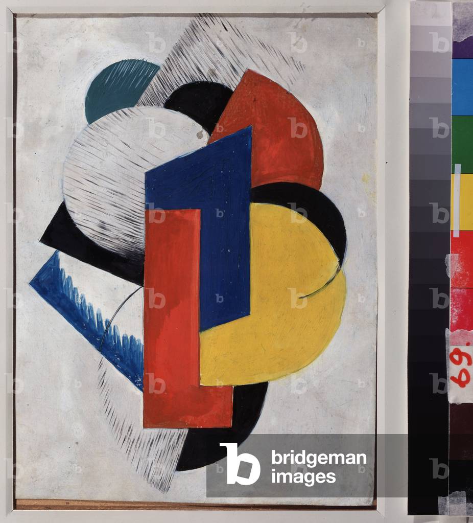 Image of Painting depicting Constructivist Composition 1920 by Vera Yefremova Pestel
