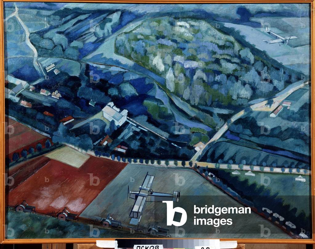An agricultural aircraft, 1931 (oil on canvas)
