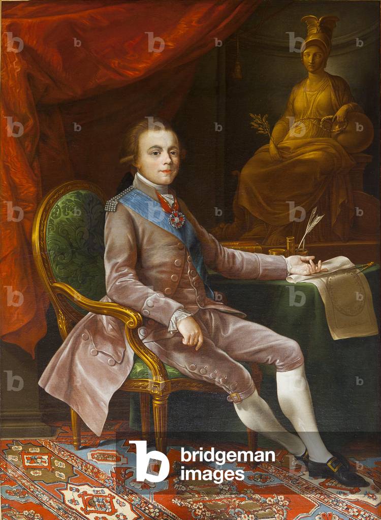 Portrait of Grand Duke Pavel Petrovich (Paul I de Russie), 1783-1787 (oil on canvas)