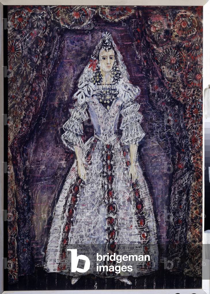 Costume Design for the opera 'Don Giovanni' by Wolfgang Amadeus Mozart, 1948 (gouache & tempera on card)