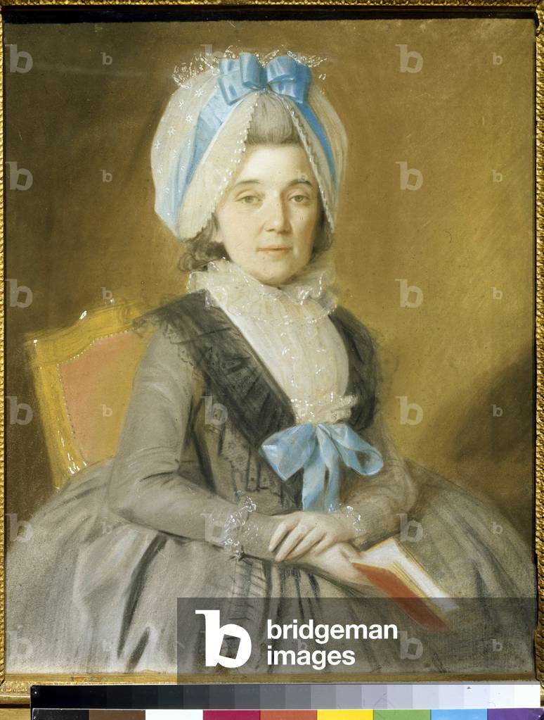 Portrait of Princess Praskovia Ivanovna Galitzine, 18th century (pastel on parchment)