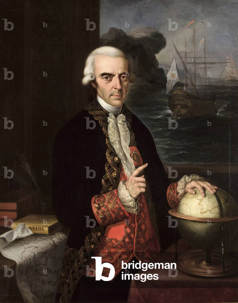 Romanticism: Portrait of Antonio de Ulloa (1716-1795), c.1856 (oil on canvas)