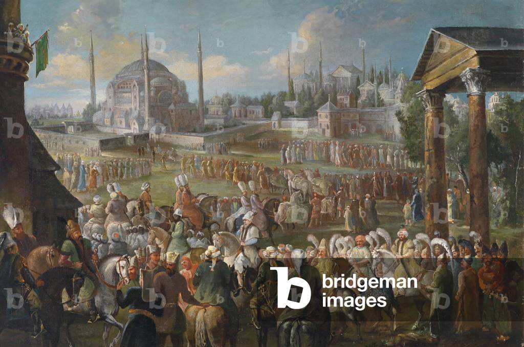 The Sultan's Procession in Istanbul, c.1736 (oil on canvas)