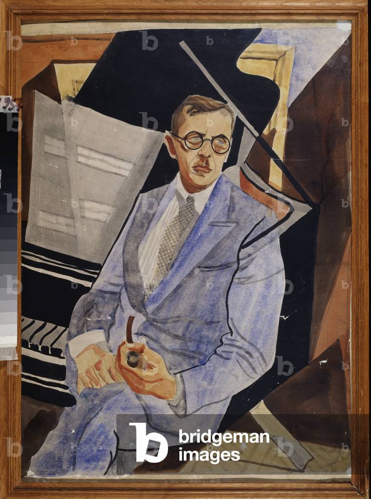 Portrait of the composer Philipp Kozitsky (1893-1960), 1931 (ink on paper)