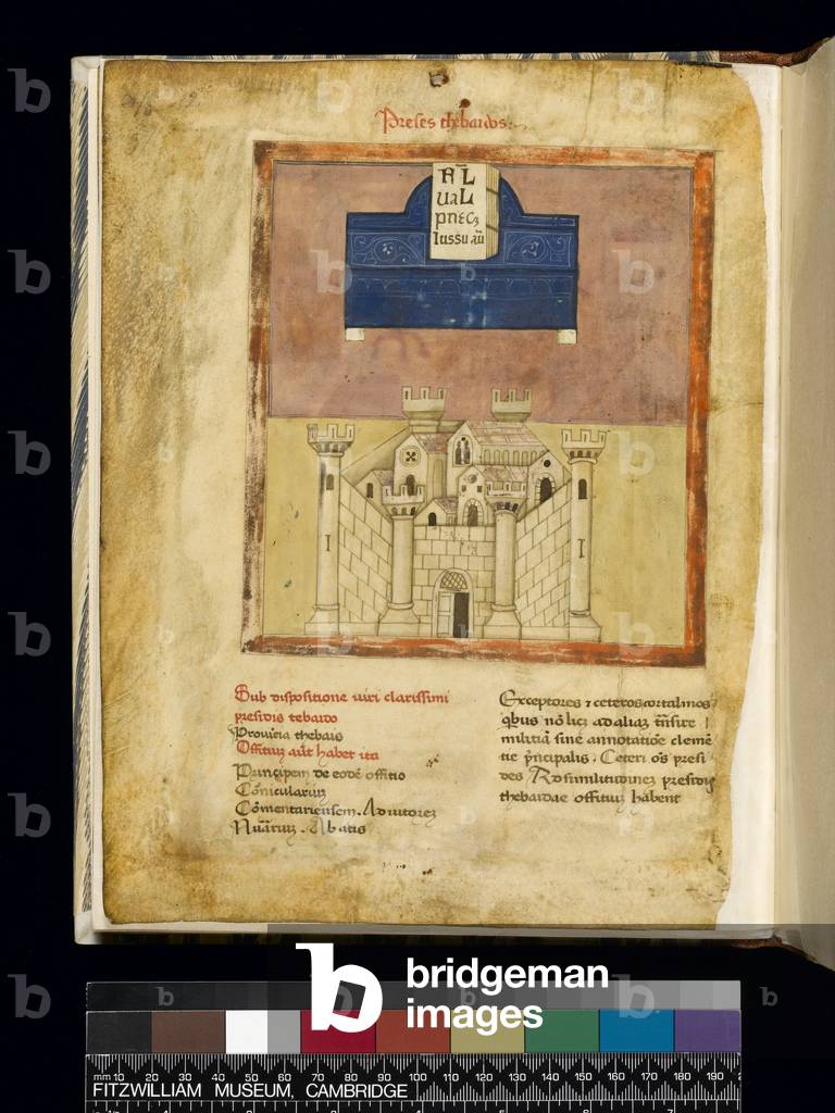 Illustration from the 'Notitia Dignitatum' (ink & gold on parchment)