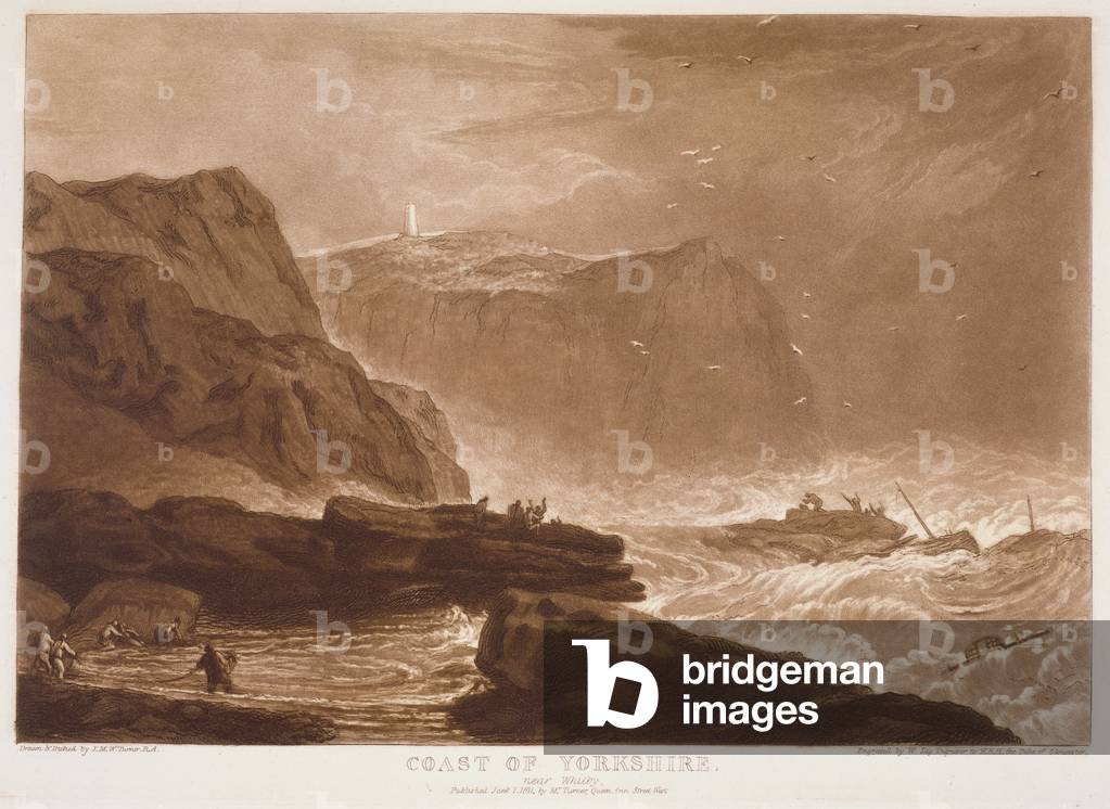 F.24.I Coast of Yorkshire, from the 'Liber Studiorum', engraved by William Say, 1811 (etching)