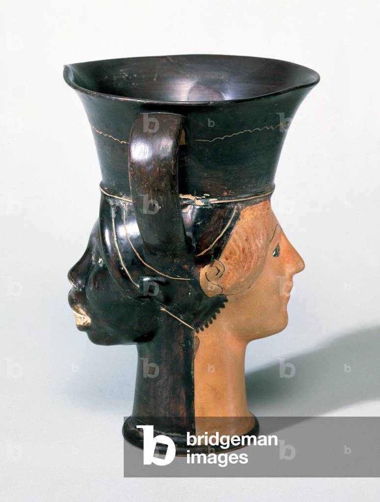 Attic Janiform Kantharos Cup, c.470 B.C. (ceramic)