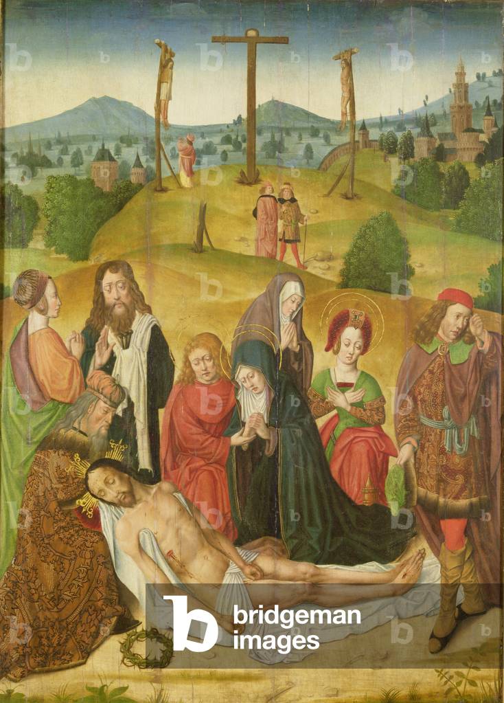 The Deposition, centre panel of triptych, late 15th-early 16th century (see 69684 and 69685)