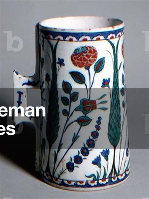 C.1-1950 Isnik Tankard, Turkish, late 16th century (earthenware)