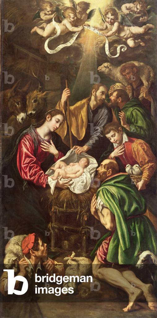Immagine di Dipinto "L'Adorazione dei pastori", 1620 di Luis Tristan de Escamilla
