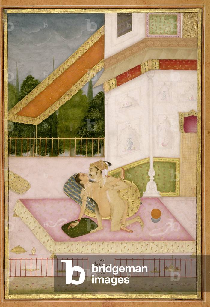 Il piacere privato del principe Parwez, figlio di Jahangir, di Miskin, Bikaner, Rajasthan, Scuola Rajput, 1678