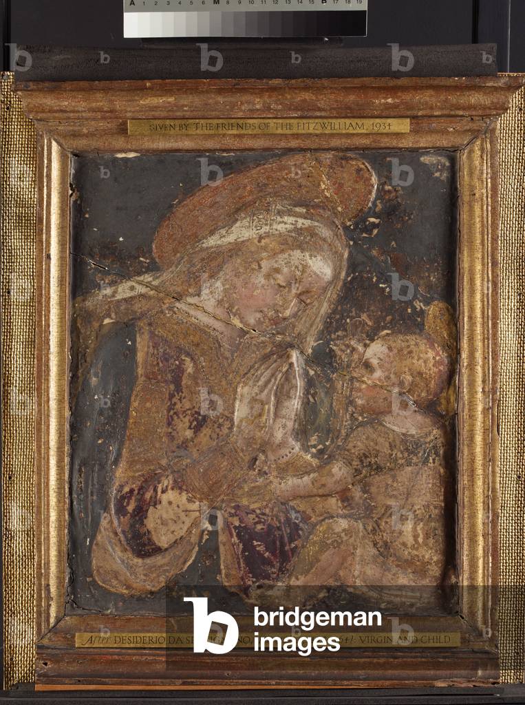 Virgin and Child, 1450-60 (stucco, painted & gilded)