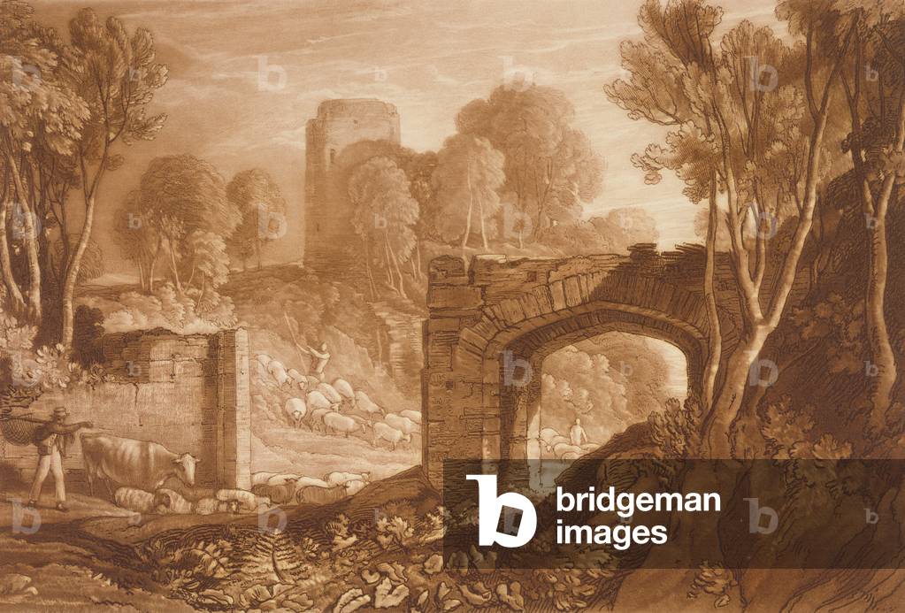 F.67.I East Gate, Winchelsea, from the 'Liber Studiorum', engraved by Samuel William Reynolds, 1819 (etching)