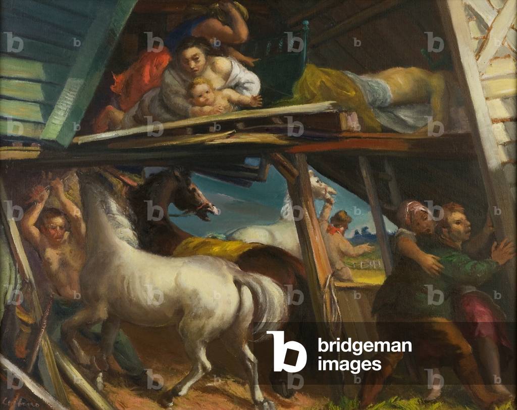 Montana Earthquake, 1936 (oil on canvas)