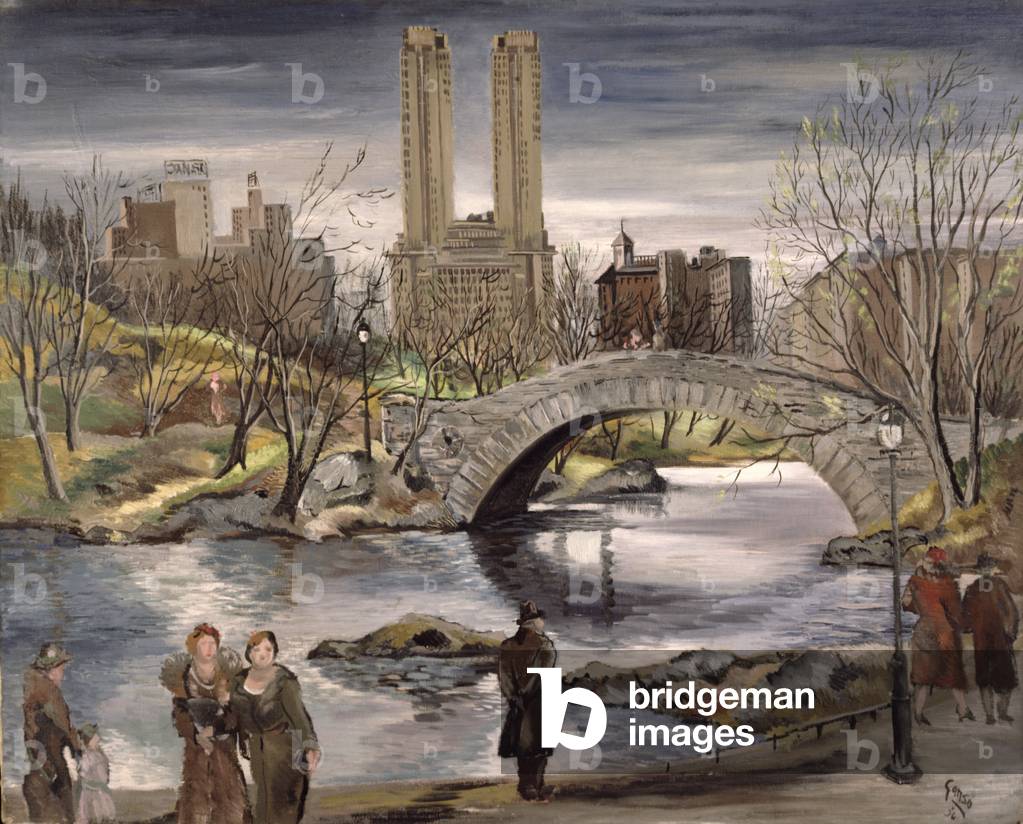 Spring in Central Park,  1936 (oil on canvas)