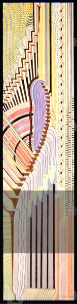 Study for Tulsa Riverside Studio Murals: Orchestra Music, 1928-29 (w/c)