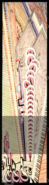 Study for Tulsa Riverside Studio Murals: Piano Music, 1928-29 (w/c)