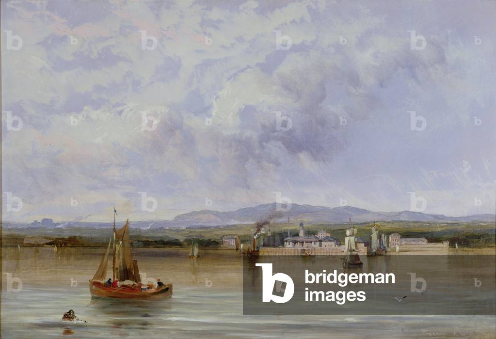 Granton From The Forth (oil on canvas)