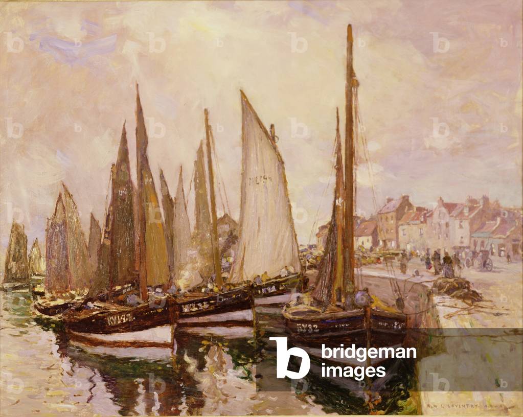 Il porto, Pittenweem (olio su tela)
