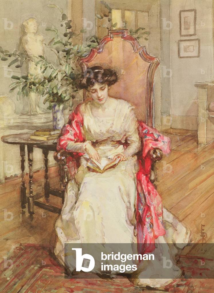 Immagine di Disegno "Studio della signora Alan Kidd", 1909 di Elizabeth Barnard