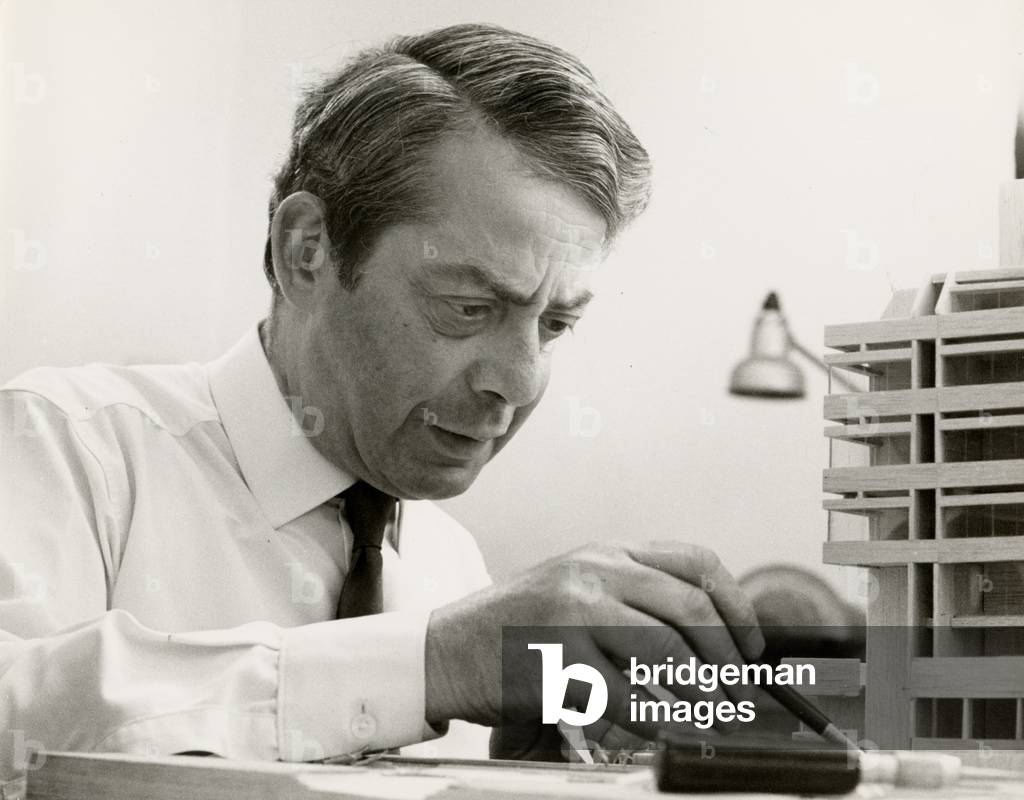 Denys Lasden, Sir at work at the drawing board
