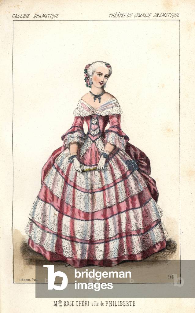 Mlle Rose Cheri as Philiberte at the Gymnase Dramatique