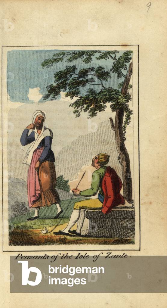 Peasants of the isle of Zakynthos or Zante in the Ionian Sea, 1818