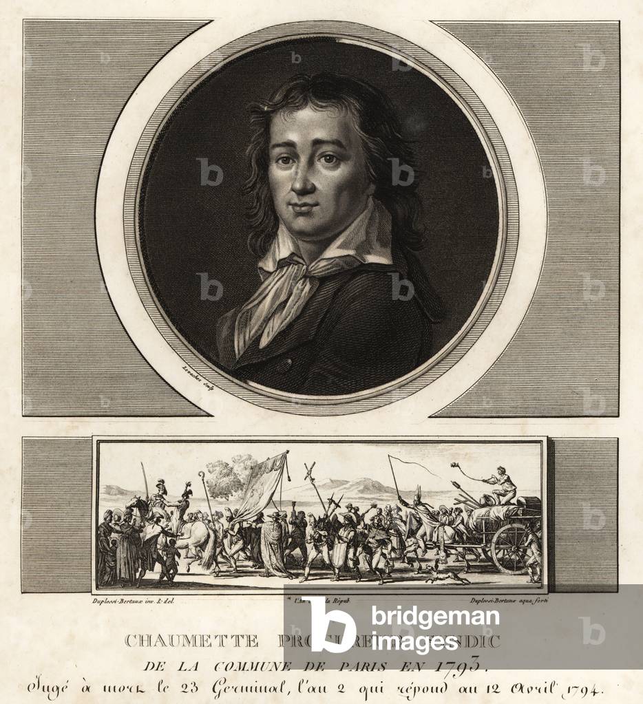 Pierre Gaspard Chaumette, Procureur Syndic de la Commune, athiest, 1763-1794