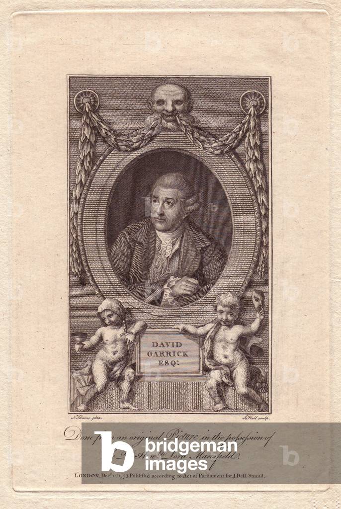 Mr. David Garrick (1717-1779), English actor, playwright and theatre manager.