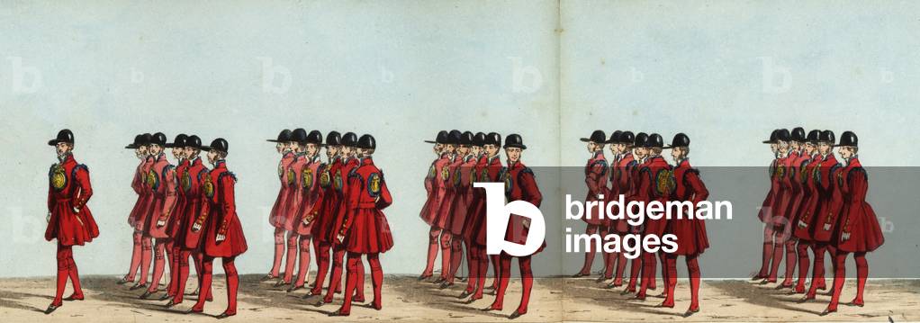 The Queen's Bargemaster of the Royal Household and 48 Watermen in Queen Victoria's coronation parade